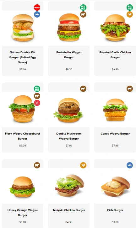 mos burger malaysia menu
