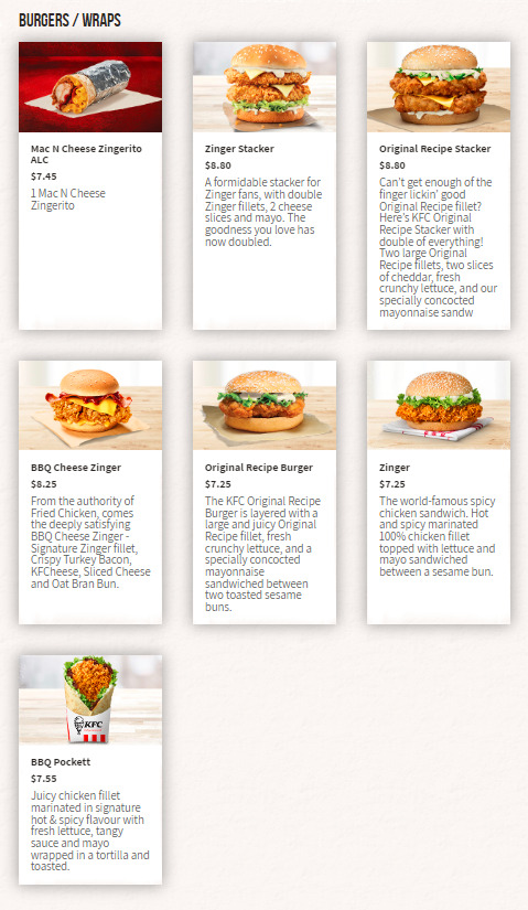 Shrooms Burger ALC
Currycano Zinger
Shroom ‘N Cheese Pockett
