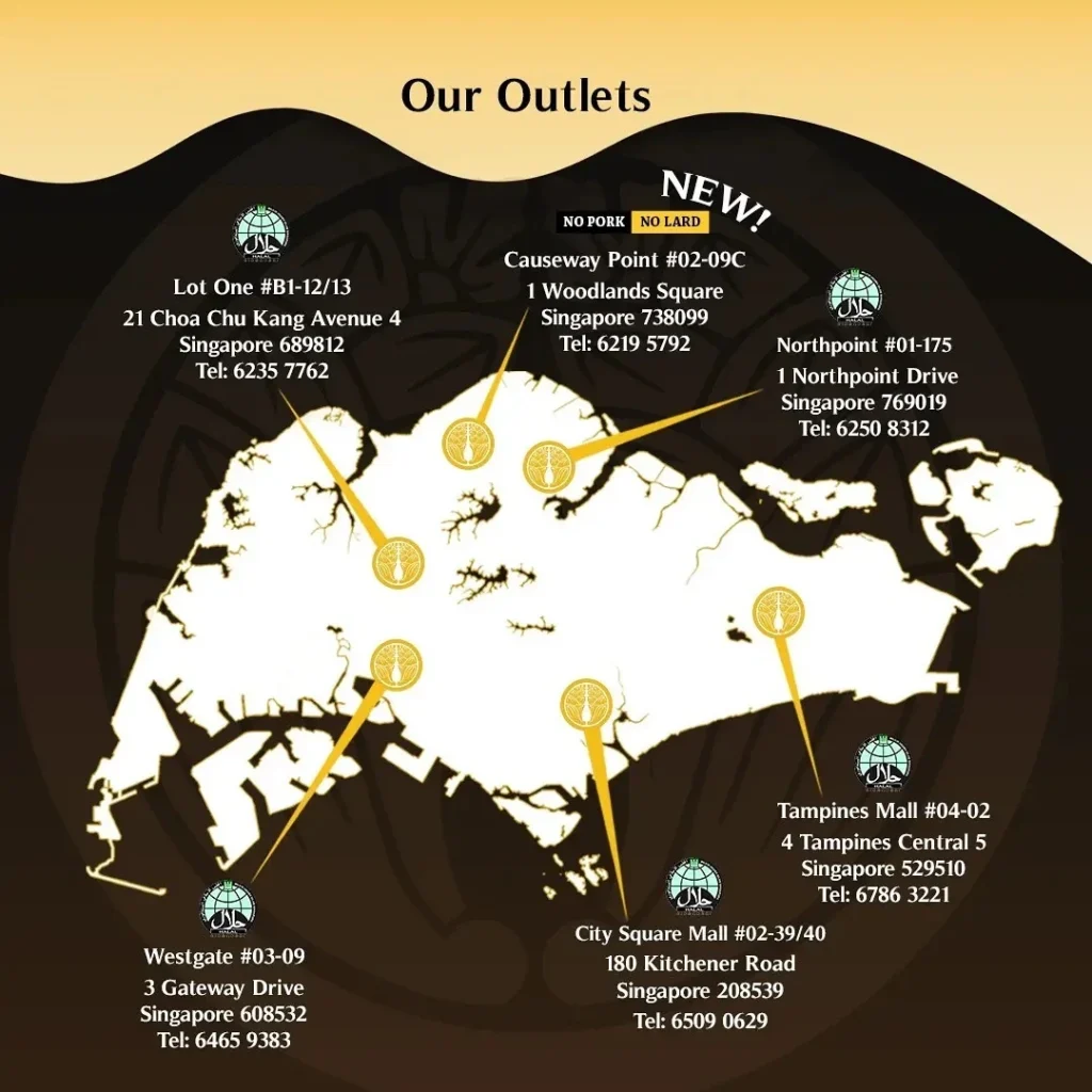 Outlets in singapore of tokyo