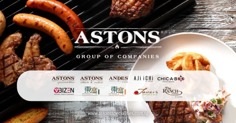Astons Singapore Menu & Latest Price 2024