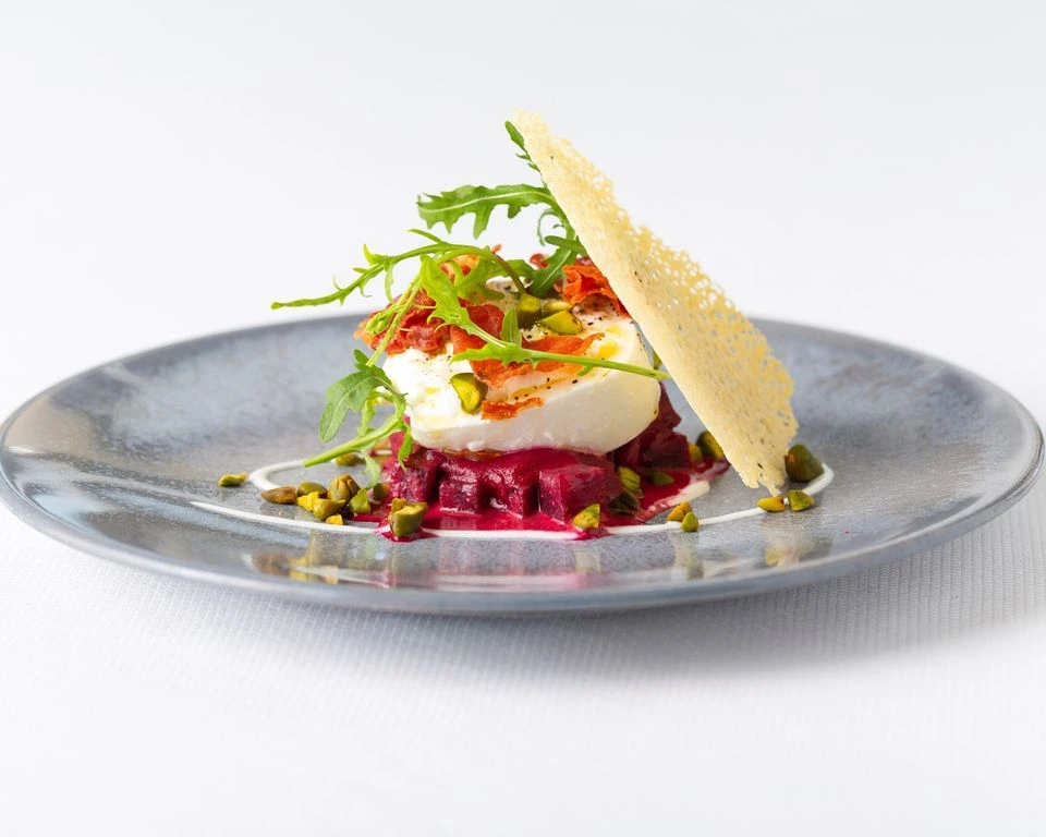 Burrata with Roasted Beets