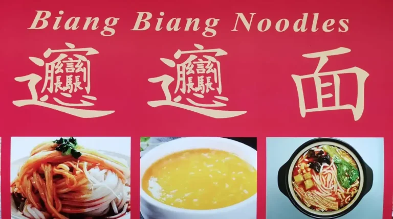 Biang Biang Noodles Singapore Menu & Prices latest 2023