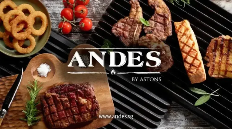 Andes by Astons Singapore Menu Prices Updated 2024
