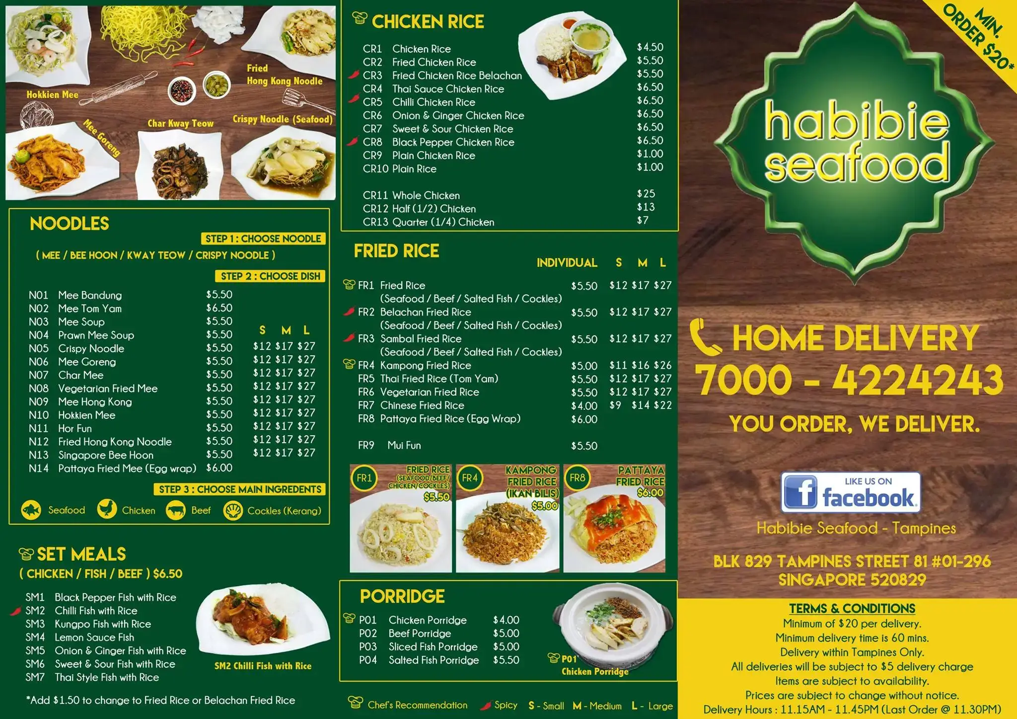 Habibie Seafood Singapore Menu With Latest Prices