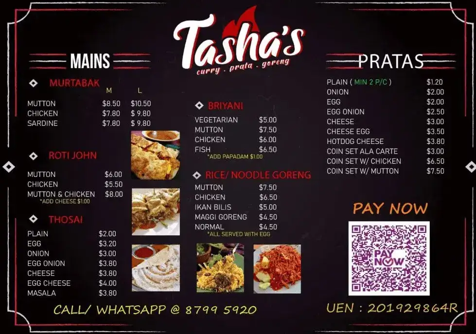 Tashas Restaurant Singapore Menu With Prices