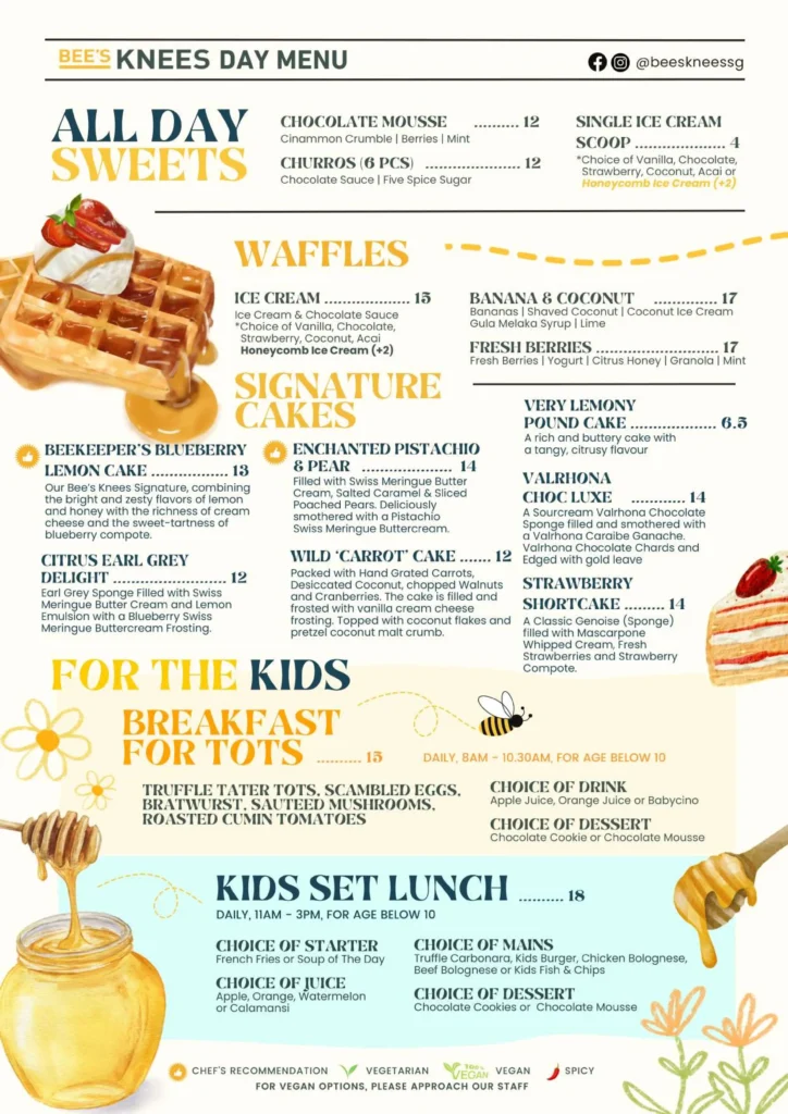 Sweet Menu WIth Prices