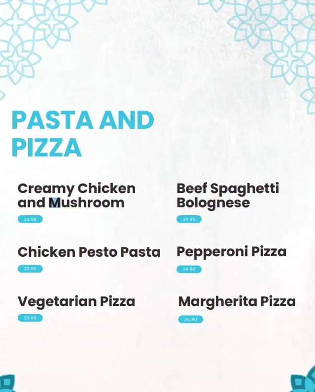 Byblos Grill Pizza And Pasta Menu Prices