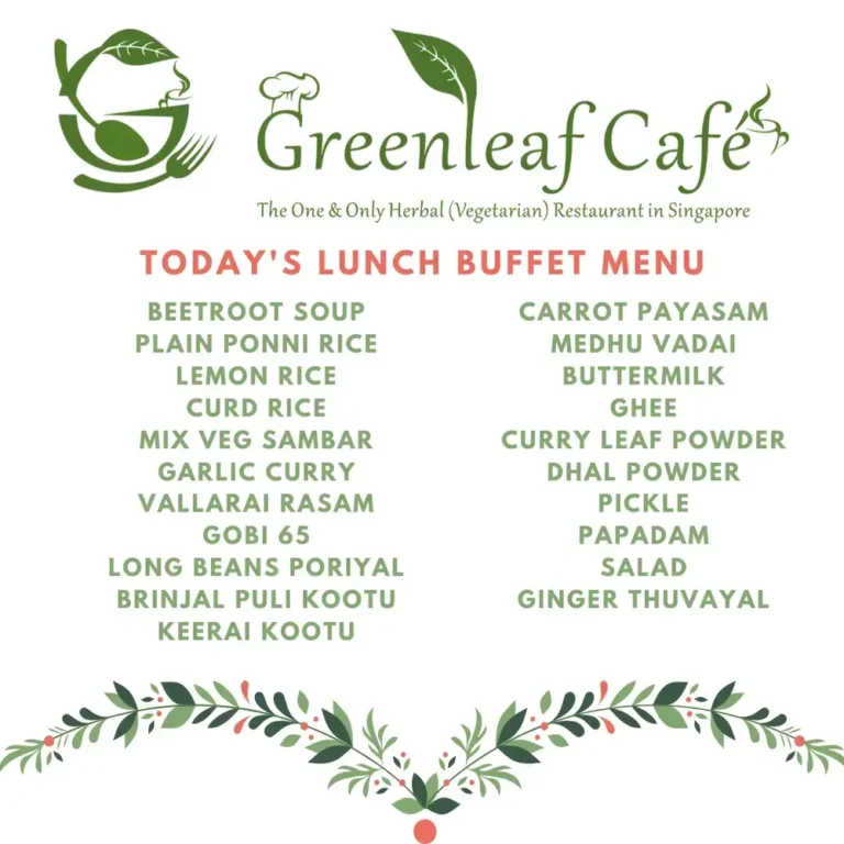 Greenleaf Cafe Singapore Menu & Updated Price List 2024