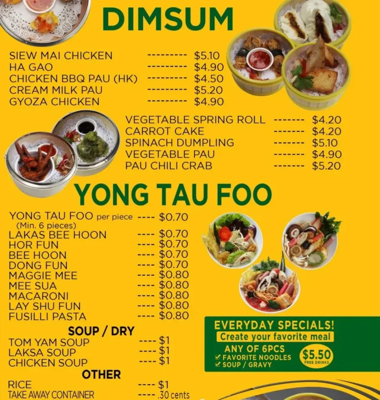 Lucky Cafe Singapore Menu & Updated Price List 2024