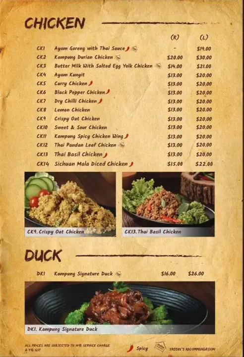 Yassin Kampung Singapore Chicken & Duck